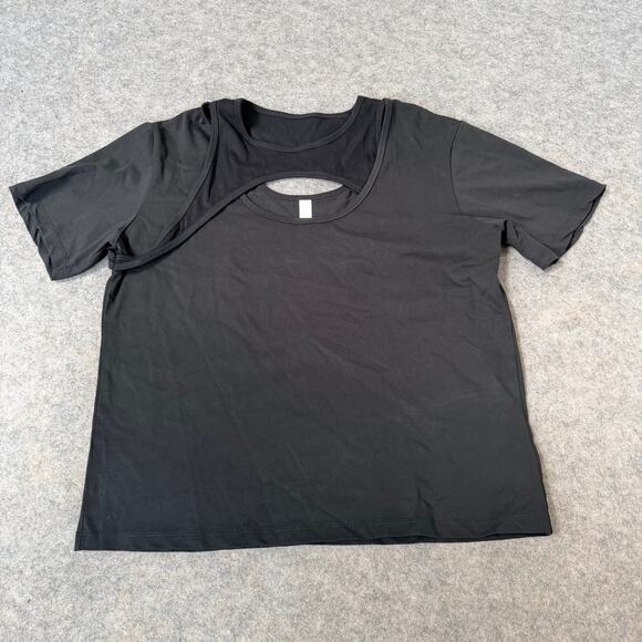Dion Lee Unisex Black Asymmetrical Holster Designer Tee T-Shirt Shirt Size L - Picture 4 of 12